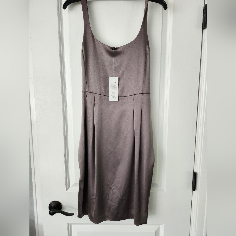 Eileen Fisher Silk NWT Satin Crepe Dress.